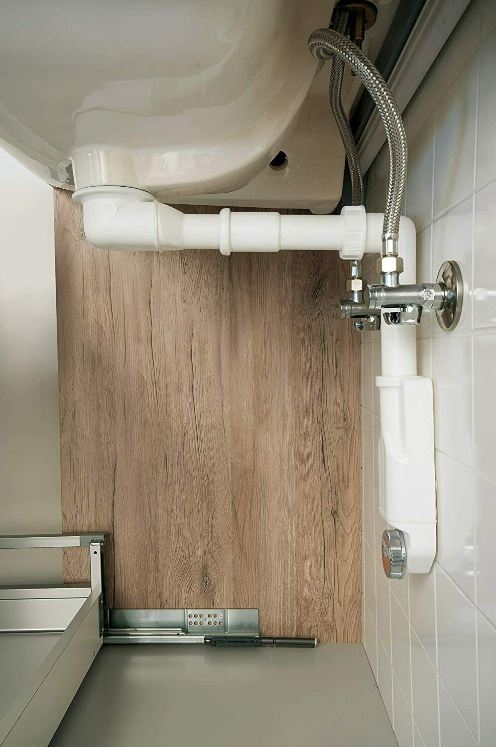 LIRA SPACE-SAVING INSPECTABLE SIPHON WASHBASIN A.8274.01 WHITE 1" /1"1/4-40/32