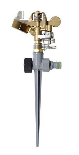 irrigatore pulsante metallo 360° 0 settore