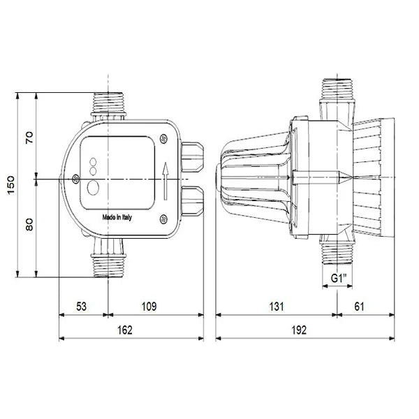 Pressure Manager Grundfos PM START 1.5 bar | PRESSCONTROL per Pompe