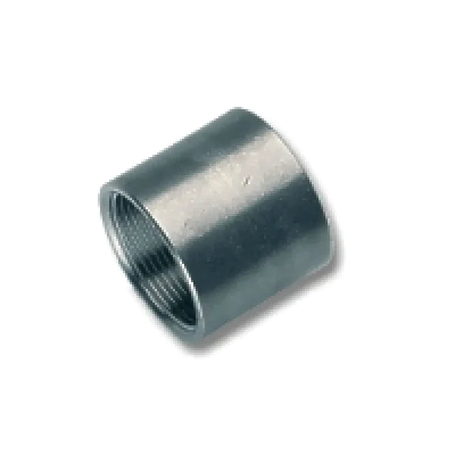 BLACK WELDED IRON THREADED SLEEVE 1"