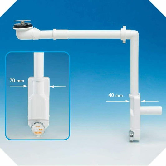 NT INSPECTABLE BATHROOM SPACE SIPHON FOR WASHBASINS WITH BASKET BATHROOM DRAIN ø32/ø40