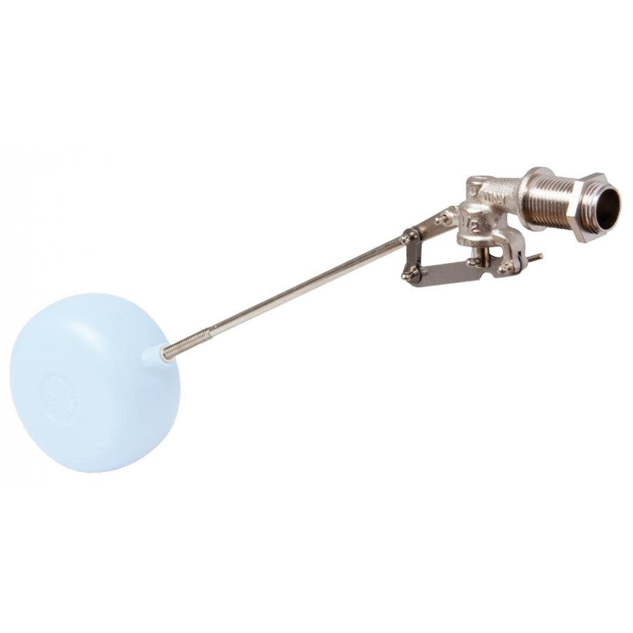 Galleggiante 5 coppiglie in ottone 3/8" con sfera Ø90 e asta piatta