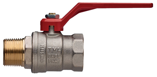 VALVOLA A SFERA con Leva Lunga in alluminio 2" MF Leva Rossa