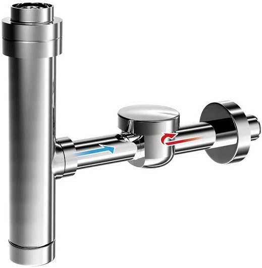 VALVOLA ANTIRIFLUSSO PER SIFONE ORIZZONTALE CROMO MASCHIO ø32 X 25Cm