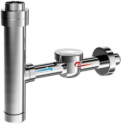 VALVOLA ANTIRIFLUSSO PER SIFONE ORIZZONTALE CROMO MASCHIO ø32 X 25Cm