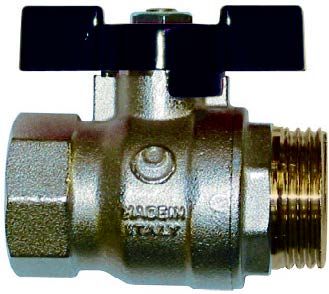 VALVOLA A SFERA MASCHIO-FEMMINA CON COMANDO A FARFALLA 1/2" IVR 191905335