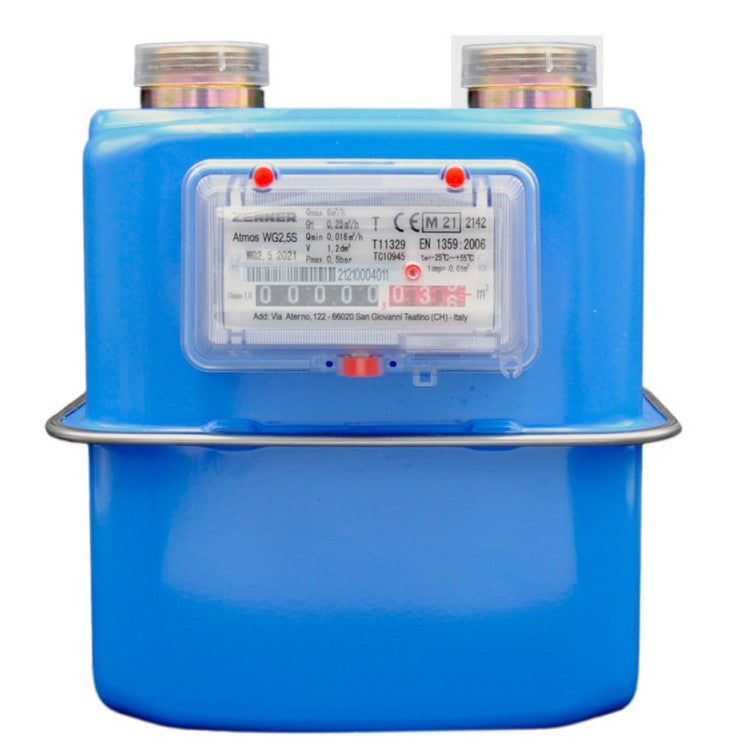 Contatore Gas Metano/GPL Tecnogas ZENATWG2.5S WG2.5 - Alluminio G1.6