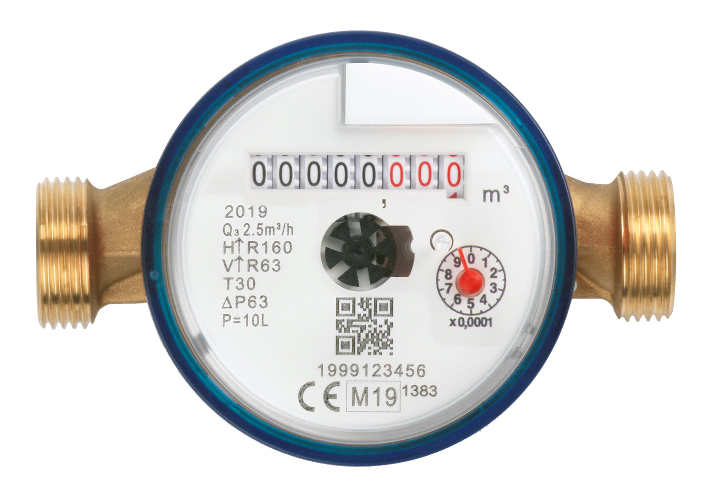 MADDALENA - WATER METER DRY DIAL 1/2" COMPLETE WITH SDPLUS FITTINGS