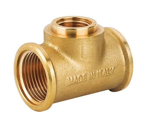 RACCORDO A T RIDOTTO IN OTTONE GIALLO 1" × 3/4" × 1" ICMA 811203AFAEAF05