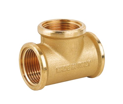 RACCORDO A T IN OTTONE GIALLO FEMMINA 3/4" ICMA 811202AE05