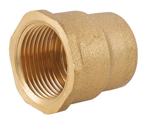 MANICOTTO RIDOTTO IN OTTONE GIALLO 1/2" × 3/4"