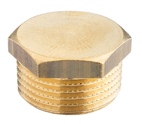 TAPPO IN OTTONE GIALLO MASCHIO 1/2"