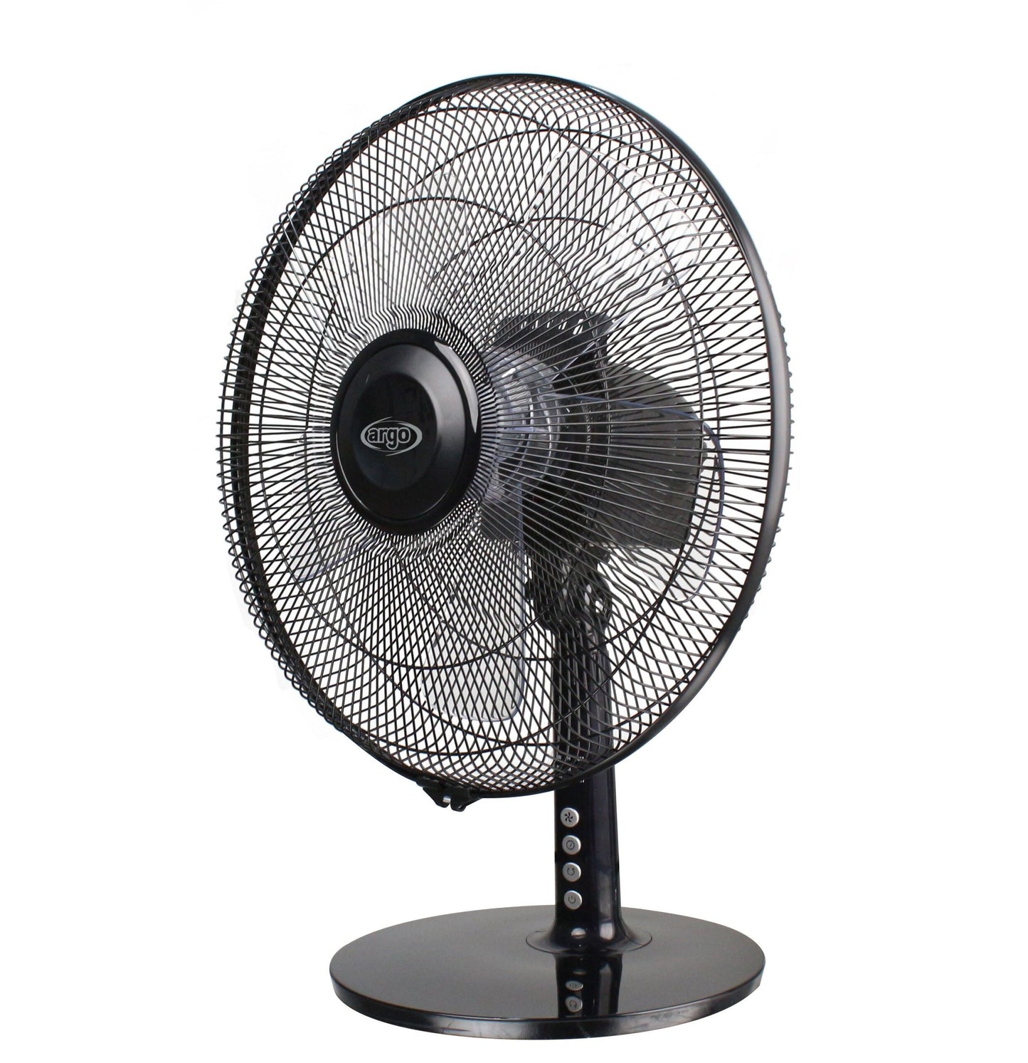 ARGO TABLO EVO - Ventilatore da Tavolo Design Nero Lucido 40cm con Telecomando