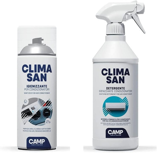 CLIMASAN Complete Air Conditioner Treatment KIT Sanitize disinfect