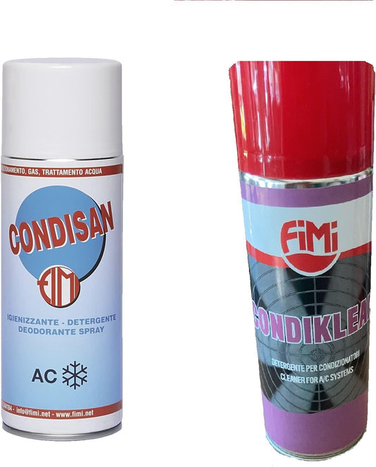 KIT SANIFICANTE + PULIZIA FILTRI CLIMATIZZATORE 400ML CONDISAN+CONDIKLEAN