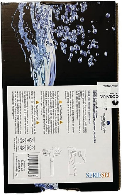 Ambrosiana SEI14040000 Rubinetto Miscelatore Doccia Esterno, Cromo