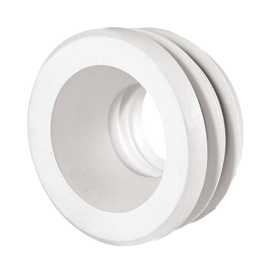 Morsetto Guarnizione Gomma Bianca per WC - Canotto Ø54mm x Ø26mm