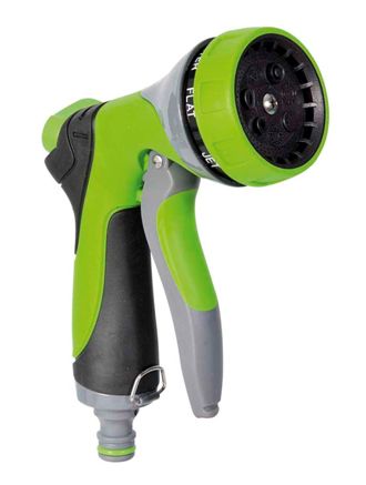 PISTOLA A DOCCIA 7 GETTI CORPOALLUMINIO IMPUGNATUTURA ERGONOMICA