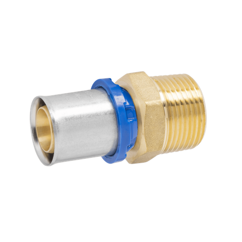 RACCORDO MASCHIO A PRESSARE MULTISTRATO 1/2 X 20 MM MULTI PRESS APL APE