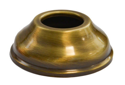 Rosone Copriforo Ottone Bronzato Bombato per Canotto Ø30mm - Lavabo Bidet Lavello