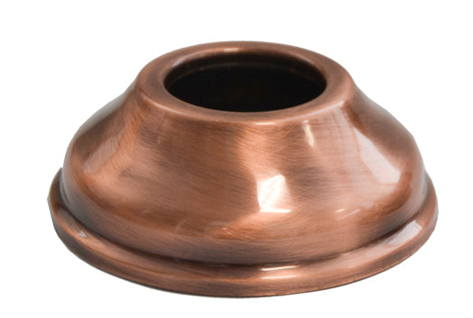 Rosone Copriforo Ottone RAMATO Bombato per Canotto Ø30mm - Lavabo Bidet Lavello