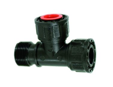 TEE PP FILETTATO M/F/F C/O-RING 1"