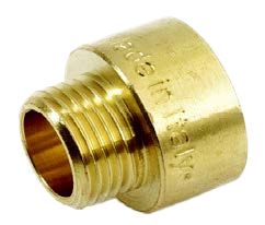 PROLUNGA RIDOTTA IN OTTONE GIALLO FEMMINA 1/2" × MASCHIO 3/8"