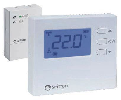 KIT RADIO 2 TERMOSTATO DIGITALE SENZA FILI TRD CON RICEVITORE SEITRON KTR005