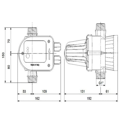 Pressure Manager Grundfos PM START 1.5 bar |  PRESSCONTROL per Pompe