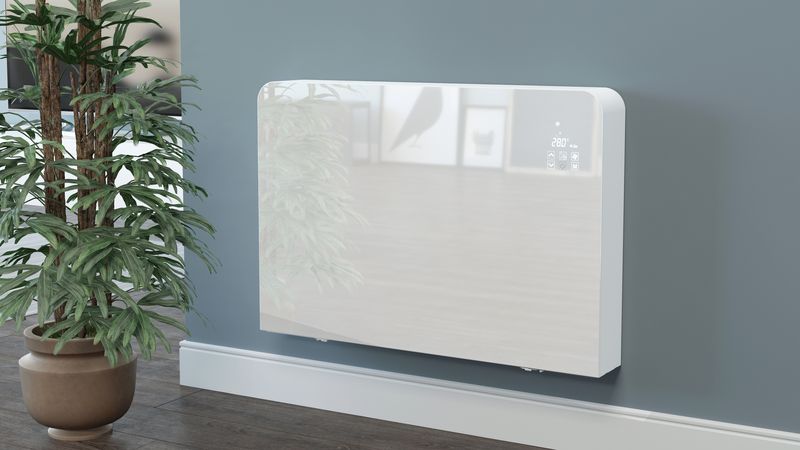 RADIANTore Glass DC Inverter 600 – Terminale Idronico a Ventilazione