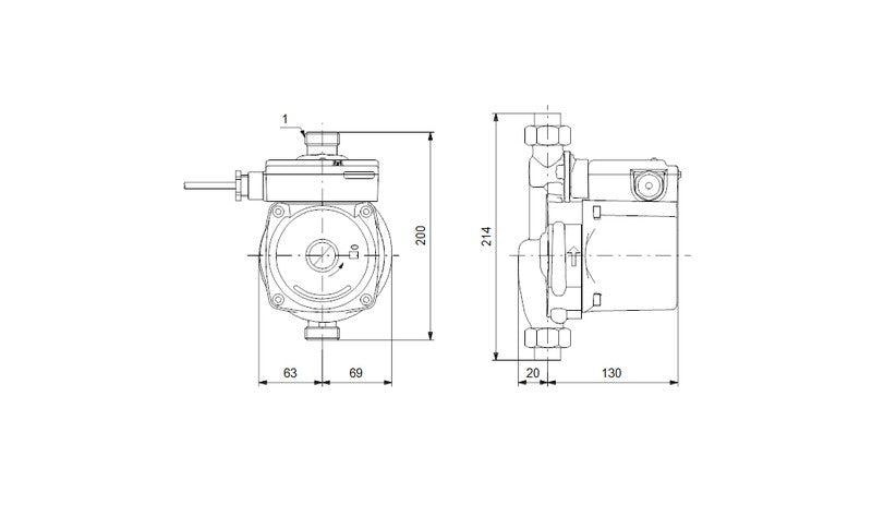 UPA 15-120 CIRCOLATORE WATER BOOSTER AUMENTO PRESSIONE 1 bar