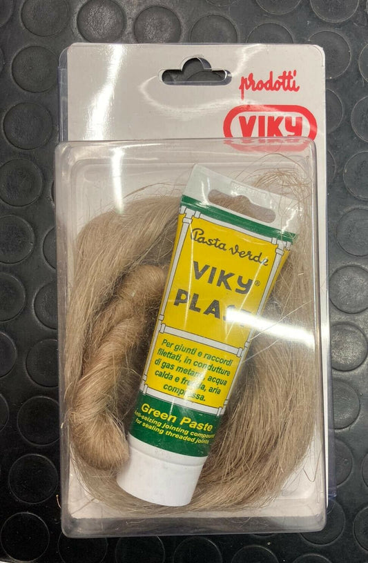 KIT TRECCIA CANAPA PETTINATA, PASTA VERDE SIGILLA RACCORDI IDRAULICA