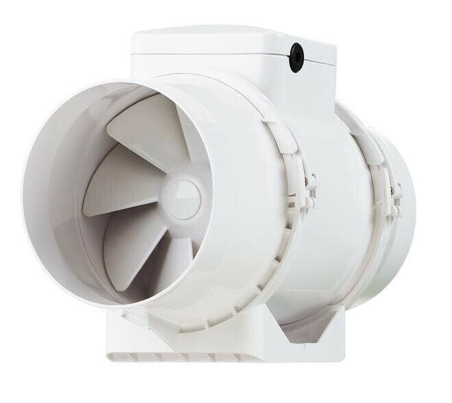 ECOCLIMA Ø100 187m3/h CIRCULAR DUCT INLINE FAN ASPIRATOR