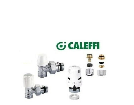 KIT VALVOLA, DETENTORE 1/2, TESTA TERMOSTATICA CALEFFI ADATTATORI MULTISTRATO 16x2