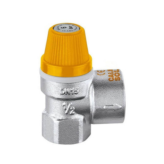 SAFETY VALVE FOR CALEFFI 253 SOLAR SYSTEMS | 6 BAR - 1/2 